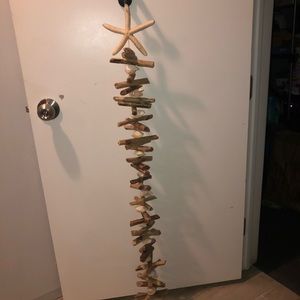 Driftwood/shell hanging decor